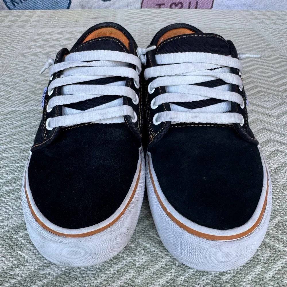 Size 7 - VANS Chukka‎ Low (Denim) Black White Sneakers